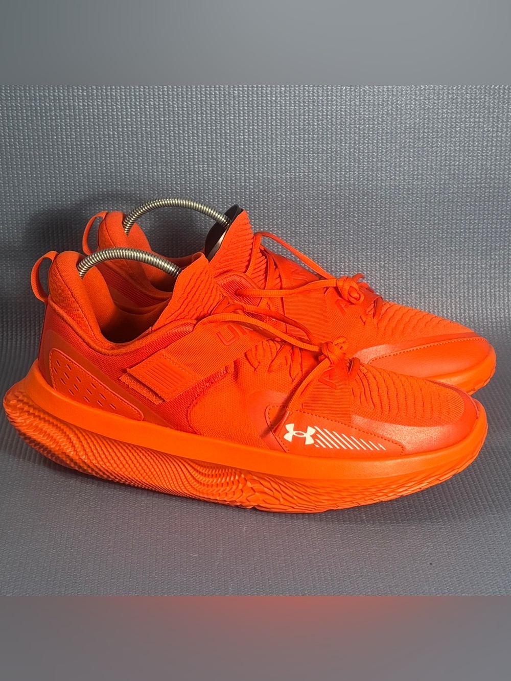 Under Armour Men’s UA FLOW FUTR X 4 Auburn Tigers Orange Basketball Shoes Sz 16